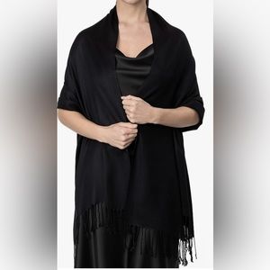 BEAUTIFUL CASHMERE SCARF/ SHAWL BLACK. I’m not going any Lower on the price.69”